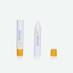Empty Slim PE Squeeze Tube Custom Orange Print Soft Tube With Roller Ball Applicator Cap For <b>Lip</b> Balm - Product Image 3