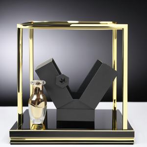 Boîte cadeau à double porte en forme de V personnalisée Crown Win pour parfum, emballage en carton recyclé avec lamination brillante mate - Product Image 3
