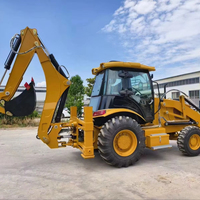 Backhoe Loader Caterpillar CAT 420F Bekas Berkualitas Tinggi Tahun 2025, Kaki Tipe H, 5.8 Ton, untuk Konstruksi