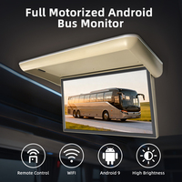Écran de voiture motorisé rabattable de 24 pouces HD 1080P, moniteur de toit de voiture, affichage publicitaire, téléviseur de voiture pour autocar, train, métro