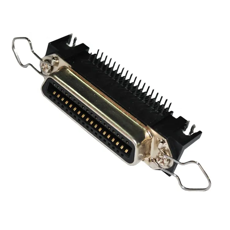 24 36 50 64 pin R/A dişi PCB 57 DDK konektörü, centronics SCSI 0.085 soket 90 açı takma üzerine baskılı circlue kurulu