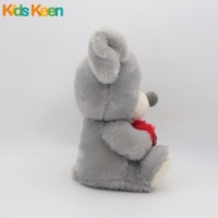 Gris Personnalisé Gros Rat Chinois En Peluche Jouet Nouvellement Conçu Animal Souris avec Coeur En Peluche Présent En Gros