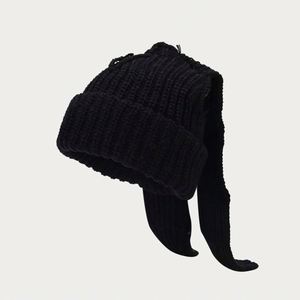 Cute <b>Rabbit</b> Ears Acrylic Street Fashion Women Lady Outdoor Warm Winter Hat Knitted Beanie Hats With Long Ears - Product Image 2