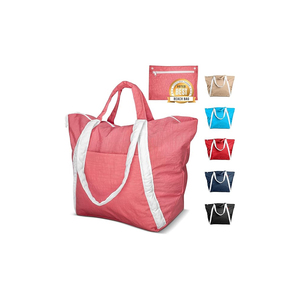 Sacs de plage en nylon imperméables et anti-sable de la marque Haoran Manufacturer, avec impression de logo personnalisé, sacs de plage pour femmes. - Product Image 2