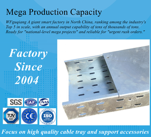 Anti-corrosie verzinkt stalen geperforeerde kabelgoot standaardmaat voor kabelmanagement in industriële installaties - Product Image 4