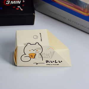 Großhandel Einweg Faltbare Magnetverschluss Frühstücksverpackung Papierkarton-Verpackung Verhindert Flecken Restaurant Lebensmittel Hamburger-<span class=keywords><strong>Box</strong></span> - Product Image 6