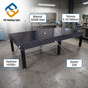 Table de travail de soudage 3D en fonte robuste - 2400x1200mm, tailles personnalisées - Product Image 6