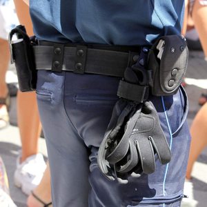 Tactical Belt Buckle Set 4pcs Black PU Leather Duty Gear For Security Uniforms - Product Image 2