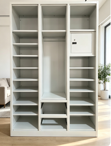 Armadi in Metallo Convertibili su Misura; Armadi in Acciaio con <span class=keywords><strong>Ante</strong></span> <span class=keywords><strong>Scorrevoli</strong></span>; Mobili Moderni Multifunzione per Camera da Letto per Villa - Flat Pack - Product Image 6