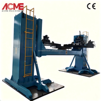 Positionneur de soudage robuste à 3 axes (tête et contre-plate), double colonne avec levage/inclinaison/rotation, intégration robotique ODM/OEM