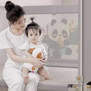 Conception Offre Spéciale Lavable Double Sécurité Enfant Serrure Doux Pliable Protéger Bébé Lit Rail - Product Image 1