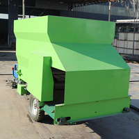 Chariot mélangeur d'aliments TMR électrique haute capacité autopropulsé pour l'alimentation en ensilage des bovins laitiers