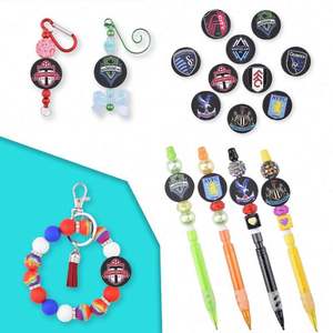 Avrupa özel futbol takımları Logo beyzbol takımı futbol odak boncuk İngiltere İngiltere futbol boncuk Charms için kalem dekorasyon - Product Image 6