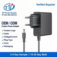Adaptateur secteur certifié CE, prise EU, 5V 9V 12V 24V, tension et courant personnalisés, OEM ODM, alimentation murale à découpage