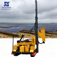 Pile driver solaire intelligent multifonctionnel |   Moteur de pompe Yanmar avec positionnement GPS pour marteau hydraulique |   Haute efficacité