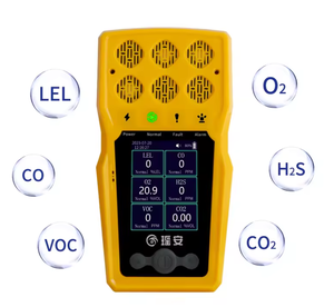Dispositivo portátil de detección de <span class=keywords><strong>gas</strong></span> 6 en 1 con sensores combustibles y tóxicos personalizables - Product Image 2