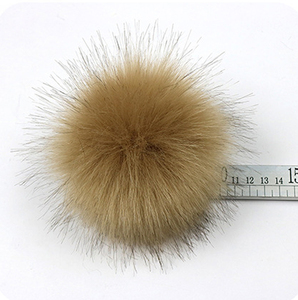 Rouge Blanc Violet Faux Fourrure De Raton Laveur Pompomfringe Enfants Cheerleading Maker Porte-clés pour Artisanat & Jouets/Vêtements - Product Image 2
