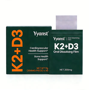 Tiras orales de vitamina D3 + K2 sin azúcar OEM/ODM, complementan la salud ósea, de rápida absorción y acción rápida. - Product Image 1