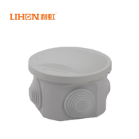 Boîtier de jonction étanche en plastique PC, boîte de distribution d'alimentation intérieure/extérieure, boîte de scellement de câbles IP55 pour la surveillance