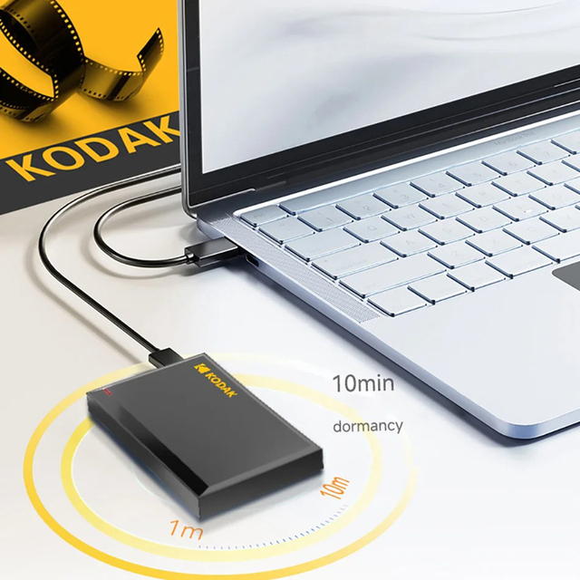 Kodak 2.5 Inch Portable Wireless USB3.0 6Gbps 1TB External HDD New for Laptop