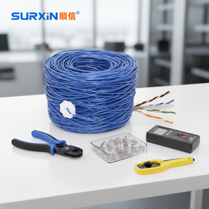 Premium SURXIN Solid CAT6 <strong>Ethernet</strong> <strong>Cable</strong> 1000ft UTP 23AWG 550MHz for LAN Internet <strong>Gaming</strong> CCTV - Product Image 3