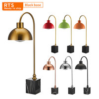 Lampe chauffante alimentaire à base de marbre Lampe chaude en acier inoxydable Lampe de bureau chauffante électrique pour buffet BW411
