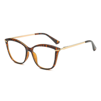 Montures de lunettes à monture complète motif papillon, style européen et américain, branches à charnière à ressort, monture anti-lumière bleue