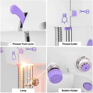 Machine à coudre électrique portable pour adultes, idéale pour la couture rapide, la réparation et le surjetage de soies, laines et cuir - Product Image 3