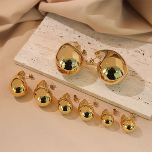 Wholesale 316L Stainless Steel 14k 18k Pvd Gold Plated Luxury High Quality Jewelry Fashion <b>Stud</b> <b>Small</b> Drop Earrings for Women - Product Image 1