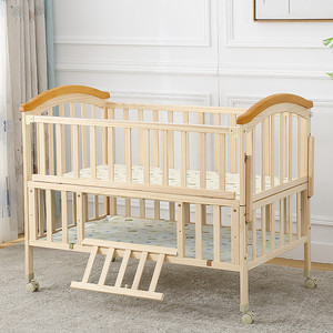 Culla Moderna in Legno Massello per Bambine con Set <span class=keywords><strong>di</strong></span> Biancheria da Letto, Uso in Camera da Letto, Garanzia <span class=keywords><strong>di</strong></span> 1 Anno - Product Image 1