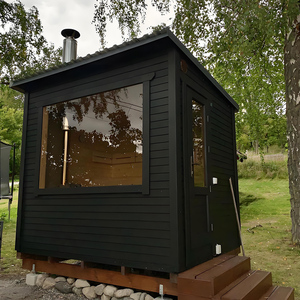 Sauna extérieur en bois Triunity Sauna, luxe moderne, quatre personnes, avec chauffage à vapeur humide - Product Image 4