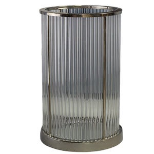 Tùy Chỉnh Công Nghiệp Trang Trí Rèn Phòng Khách Kính Rõ Ràng Chiếc Bình Hoa - Product Image 1