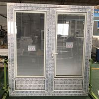 Fenêtre en PVC/UPVC à économie d'énergie avec stores intégrés, fenêtres à battants en PVC/UPVC pour la maison, pour la décoration intérieure