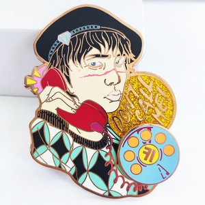 Phổ Biến Nhất Kim Loại Thủ Công Dễ Thương Phim Hoạt Hình Nhân Vật Tùy Chỉnh Cứng Men Quay <span class=keywords><strong>Pin</strong></span> Phù Hiệu Với In Lụa - Product Image 5