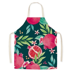 Delantal de Vendedor para Mercado de Agricultores, Estampado de Piña, Algodón/Poliéster, Reutilizable, Sin Mangas, Duradero y Elegante para Vender y Servir en la Cocina - Product Image 1