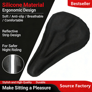 Housse de coussin en silicone pour vélo de montagne, coussin de <span class=keywords><strong>selle</strong></span> épaissi pour cyclisme, vente en gros - Product Image 3