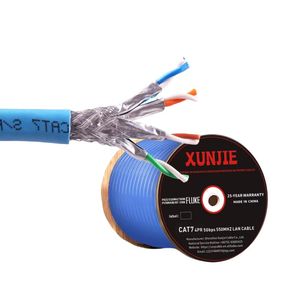 1000ft 305เมตรขด Cat5e/Cat6A/CAT7 fftp UTP FTP <span class=keywords><strong>สาย</strong></span> LAN 6A แมวพร้อมกล่องดึง - Product Image 1