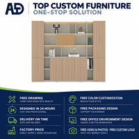 Armoire de bureau pliable en contreplaqué avec montage facile, design moderne et durable pour les espaces de travail commerciaux et les villas