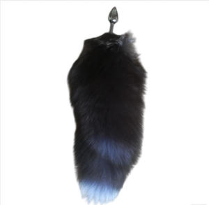 ปลั๊กทวารหนักหางจิ้งจอกสีเงินเสียบก้นถอดหางจิ้งจอกออกได้ - Product Image 1