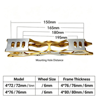 Châssis de patin à roulettes en aluminium CNC 4 roues 72mm 76mm pour slalom, châssis de remplacement Ruidongle