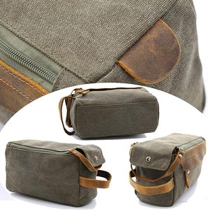 Trousse de maquillage et de rasage portable en toile cirée <span class=keywords><strong>imperméable</strong></span> à l'eau, trousse de rangement pour maquillage de voyage pour femmes, trousse de toilette pour hommes - Product Image 5