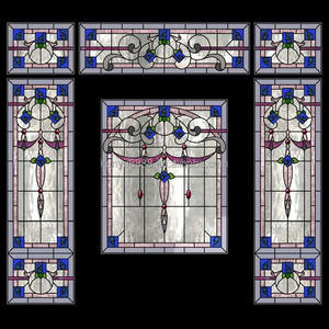 Vitrail Tiffany personnalisé et durable pour églises, hôtels et bâtiments |   Inserts de fenêtre de style européen à structure solide pour la décoration - Product Image 6