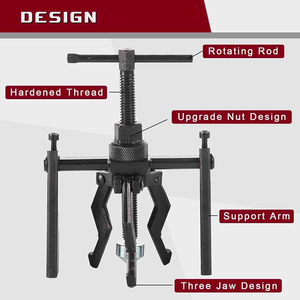 أداة يدوية لسحب المحامل ذات 3 فكوك، أداة إزالة الجلب للسيارات والدراجات النارية - Product Image 3