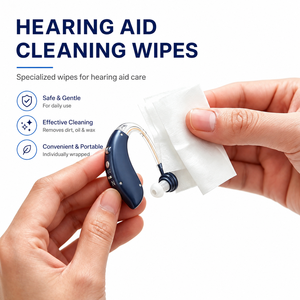 Toallitas de Limpieza para Auriculares Nocta OEM, Toallitas Húmedas Prehumedecidas sin Alcohol para <span class=keywords><strong>la</strong></span> Eliminación de <span class=keywords><strong>Cera</strong></span> de los Oídos, Toallitas de Limpieza para Audífonos - Product Image 3