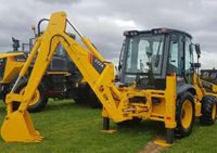 8400kg 8ton 777A Mini Wheel Backhoe Loader dengan Mesin Cummings