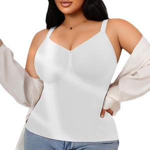 Veste gainante <span class=keywords><strong>corset</strong></span> sans couture en nylon fin pour femme <span class=keywords><strong>grande</strong></span> <span class=keywords><strong>taille</strong></span>, style européen et américain, col en V, effet ventre plat, pour le commerce transfrontalier - Product Image 5