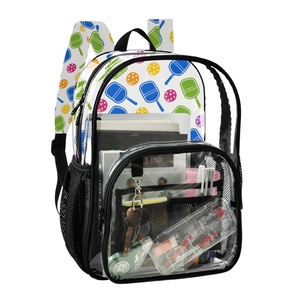 New Style <b>Large</b> Pvc Transparent <b>Backpack</b> for <b>School</b> Travel Fashion Reusable Waterproof clear Customs PVC <b>Backpack</b> - Product Image 2