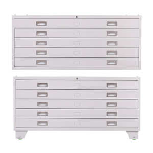 Home Office Multi-layer A1 A0 Paper Drawing Metal Flat File <b>Cabinet</b> Map Filing <b>Storage</b> <b>Cabinets</b> - Product Image 3