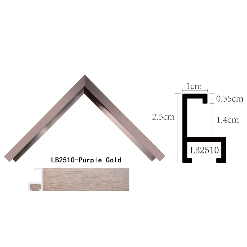 brushed purple gold