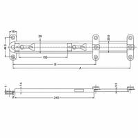 Soporte Telescópico Multiposición de Acero Inoxidable de 6, 8, 10 y 12 Pulgadas para Ventilación de Ventanas con Ángulo de Apertura Ajustable para Ventanas Abatibles